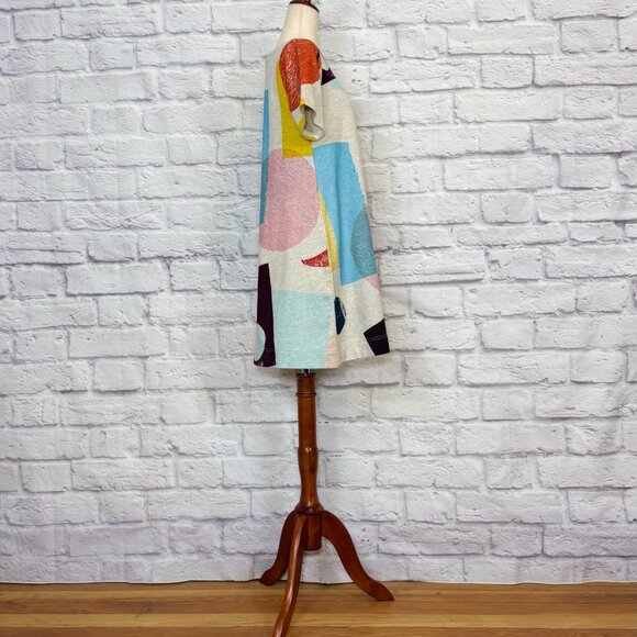 Ellie Malin x Gorman Heathered Geometric Print Jersey Mini Dress - Picture 3 of 6